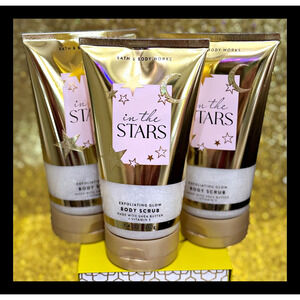 Bath & Body Works 7.4 oz In the Stars Exfoliating Glow Body Scrub x3